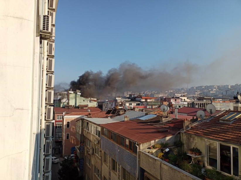 Samsun'da otel yemekhanesinde yangın