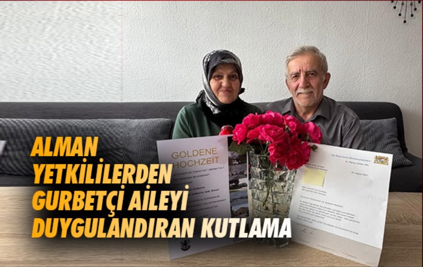 Alman yetkililerden gurbetçi aileyi duygulandıran kutlama