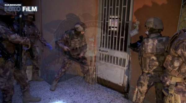 14 DEAŞ'lının gözaltına alındığı operasyon polis kamerasında 