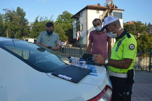 Tokat'ta, motosiklet sürücülerine ceza yağdı 