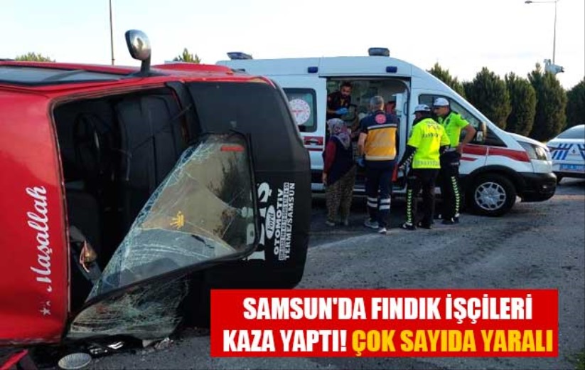 Samsun'da fındık işçileri kaza yaptı! Çok sayıda yaralı 