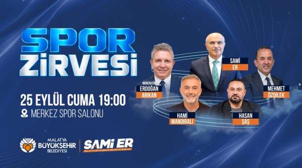 Sporun Zirvesi Malatya'da gerçekleştirilecek