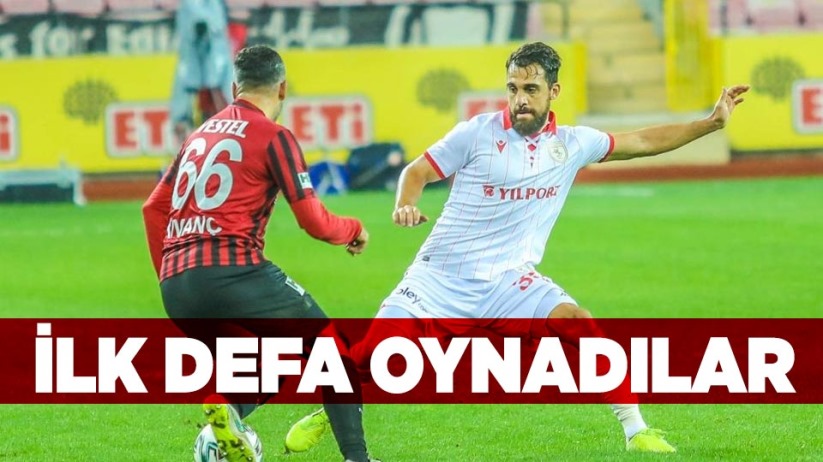 Samsunspor'da İlk Defa Oynadılar