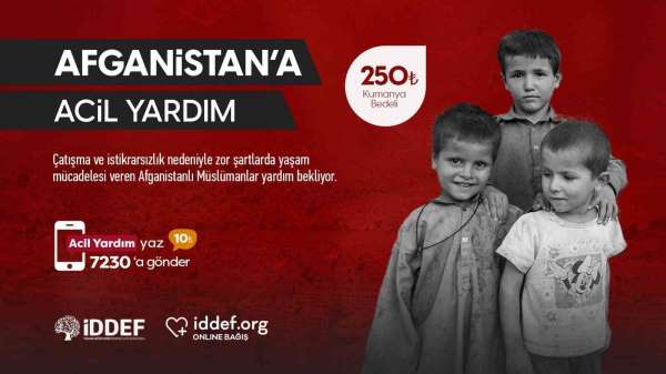 İDDEF'ten Afganistan'a yardım kampanyası