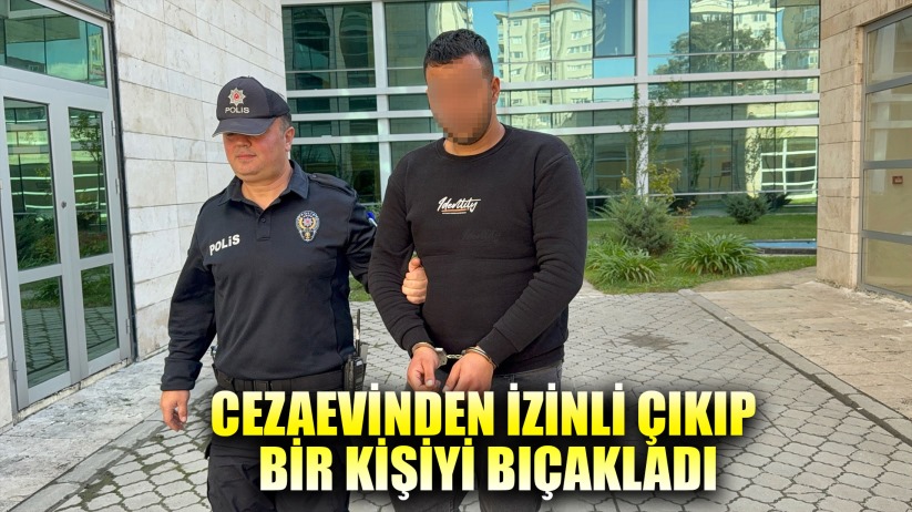 Cezaevinden izinli çıkıp bir kişiyi bıçakladı