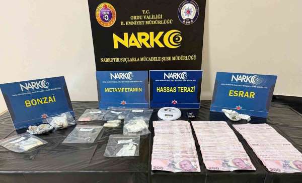 Ordu'da uyuşturucu operasyonlarında 3 tutuklama