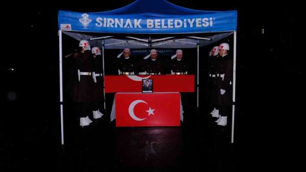 Şırnak'ta Şehit Piyade Üsteğmen Abdullah Köse için cenaze töreni düzenlendi