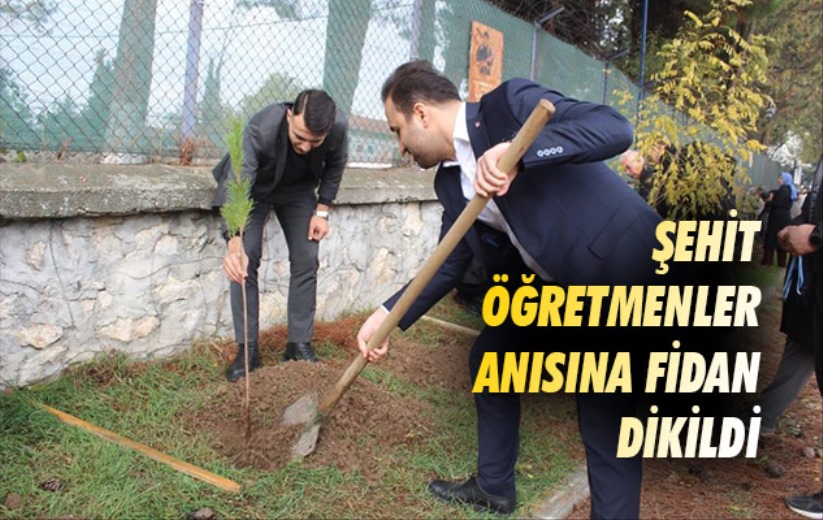 Samsun'da şehit öğretmenler anısına fidan dikildi