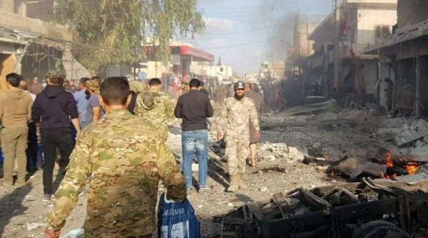 Tel Abyad'da pazar yerinde bombalı araç saldırısı: 10 ölü, 23 yaralı 