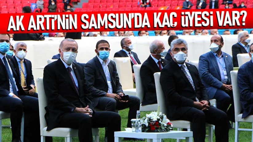 AK Parti'nin Samsun'da kaç üyesi var?