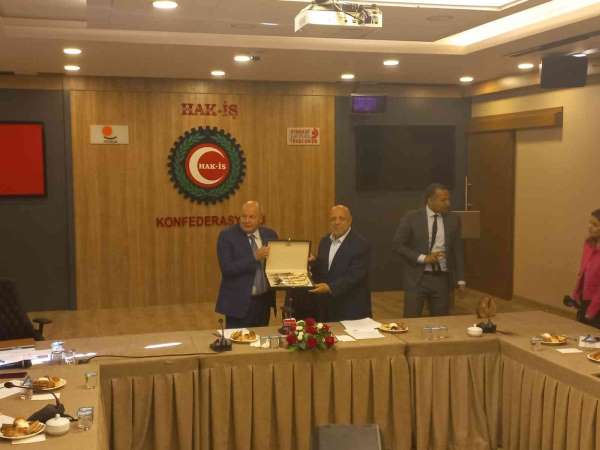 Hak-İş Başkanı Arslan, CGTL Başkanı El-Asmar'ı ağırladı - Ankara haber