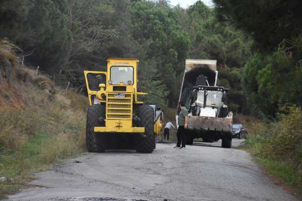 Sinop'ta sıcak asfalt çalışmaları