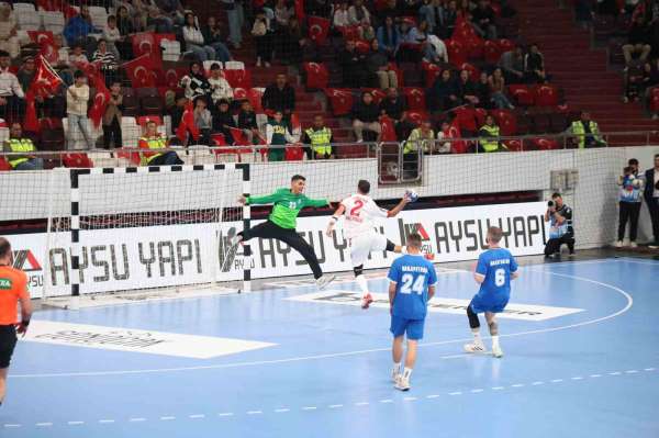 A Milli Hentbol Erkek Milli Takımı, Güney Kıbrıs Rum Kesimi'ni yenerek ikinci tura yükseldi