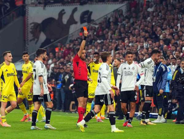 Beşiktaş, bir Fenerbahçe maçında yine kırmızı kart gördü