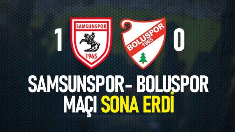 TFF 1. Lig: Samsunspor: 1 - Boluspor: 0