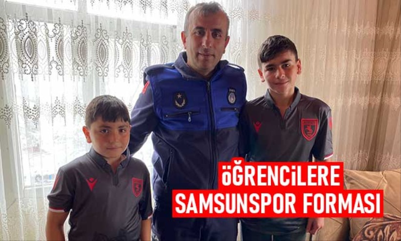 Öğrencilere Samsunspor forması