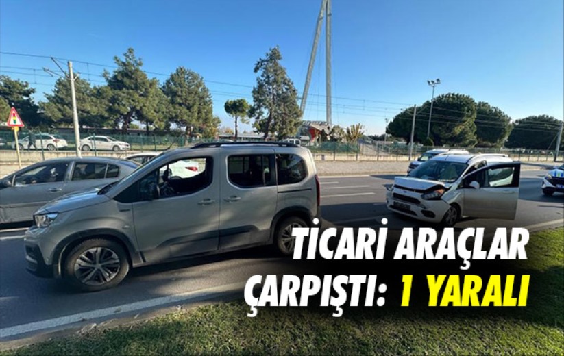 Samsun'da ticari araçlar çarpıştı: 1 yaralı