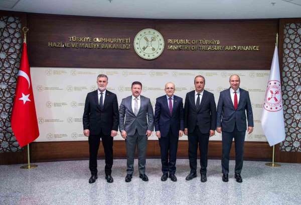 Hazine ve Maliye Bakanı Şimşek, TŞOF Genel Başkanı Yiğiner'i kabul etti