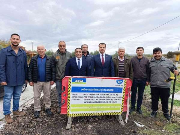 Köprübaşı'nda doğalgaz için ilk kazma vuruldu