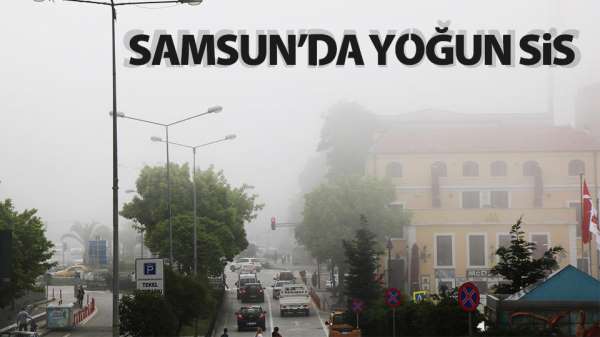 Samsun'da yoğun sis