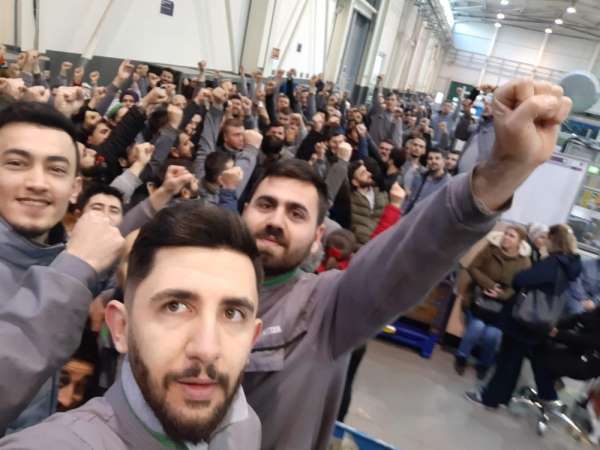 Bursa'daki otomotiv yan sanayi fabrikasında işçiler ayaklandı 