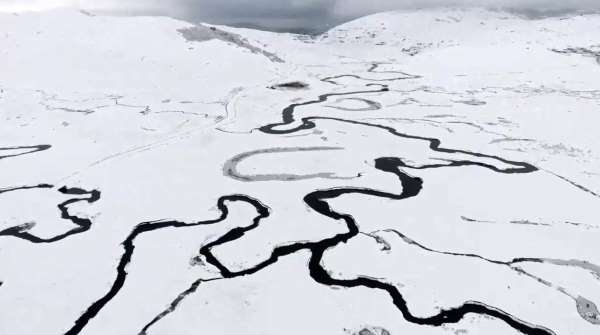 Menderesleri ile ünlü Perşembe Yaylası'nda kar güzelliği