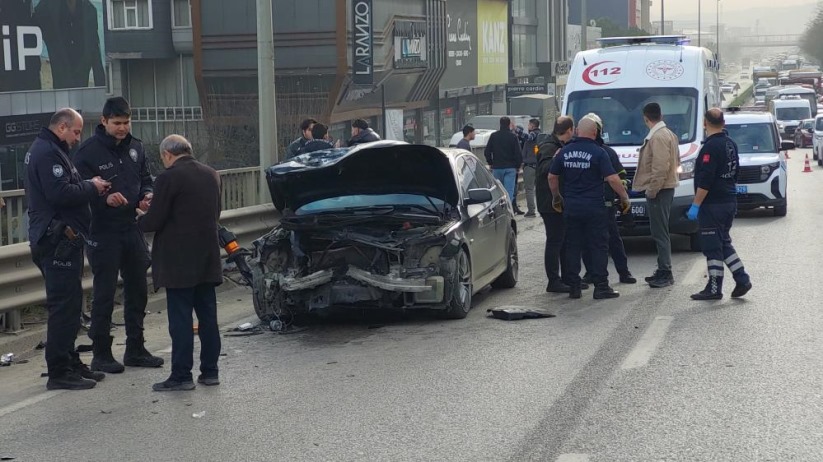 Samsun'da zincirleme trafik kazası: 5 yaralı