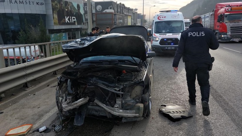 Samsun'da zincirleme trafik kazası: 5 yaralı