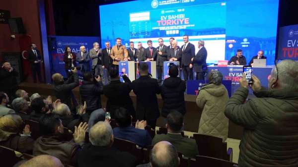 Amasya'da 2 bin 601 sosyal konutun kura çekimi yapıldı