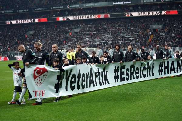 Beşiktaş ve Trabzonspor, Hanau'yu unutmadı 