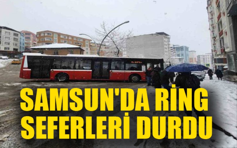 Samsun'da ring seferleri durdu