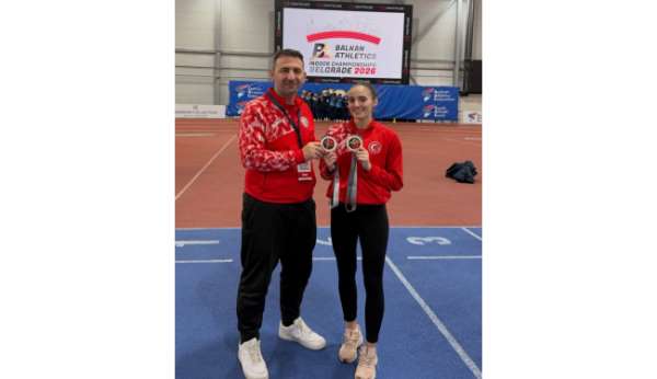 Eskişehirli atletizm sporcusundan Balkan'da altın madalya