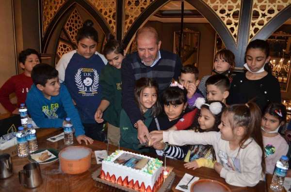 Şehit çocuklarından Kervancıoğlu'na doğum günü sürprizi