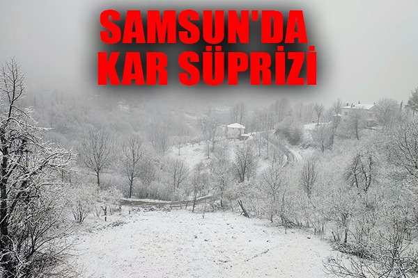 Samsun'da kar süprizi