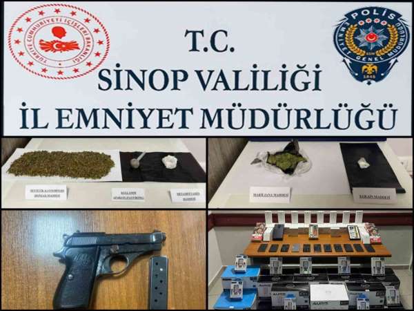 Sinop'ta 1 haftada 23 şüpheli şahıs yakalandı