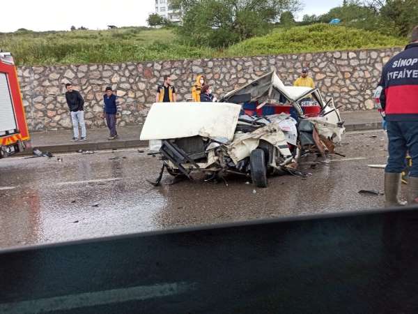 Sinop'ta trafik kazası: 1 ölü 