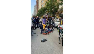 Eskişehir'deki trafik kazasında motosiklet sürücüsü yaralandı