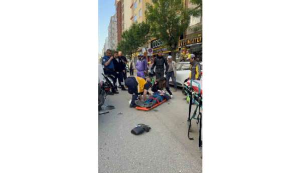 Eskişehir'deki trafik kazasında motosiklet sürücüsü yaralandı
