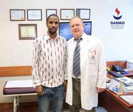 Gineli hasta şifayı SANKO Üniversitesi Hastanesi'nde buldu