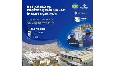 HES Kablo ve Erciyes Çelik Halat yeniden satışa çıktı