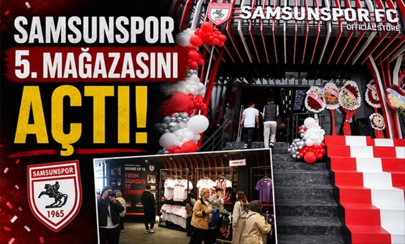 Samsunspor 5. mağazasını açtı