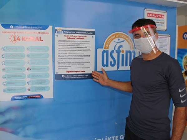 ASFİM'de hijyenik ve mesafeli spor başladı