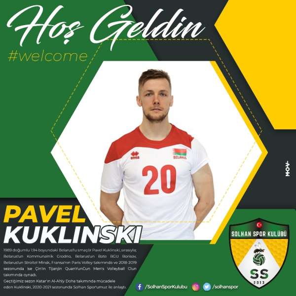 Solhanspor, Belaruslu smaçör Pavel Kuklinski ile anlaştı