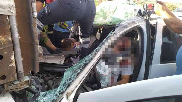 TAG otoyolunda feci kaza: 1 ölü, 7 yaralı - Gaziantep haber