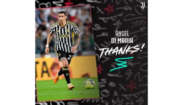 Juventus'tan Angel Di Maria'ya teşekkür