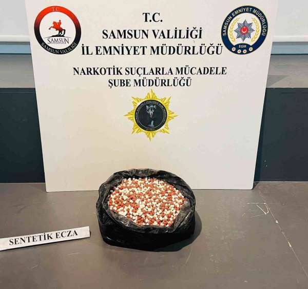 Samsun'da 5 bin 150 sentetik ecza ele geçirildi