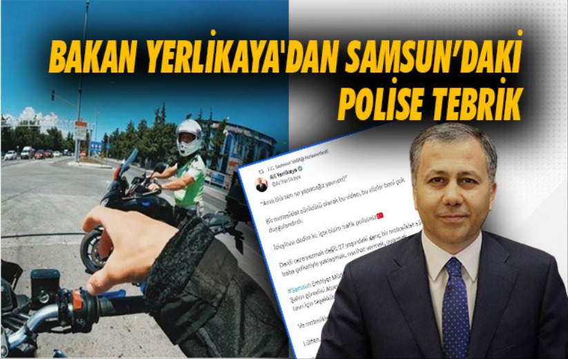 Bakan Yerlikaya'dan o polise tebrik