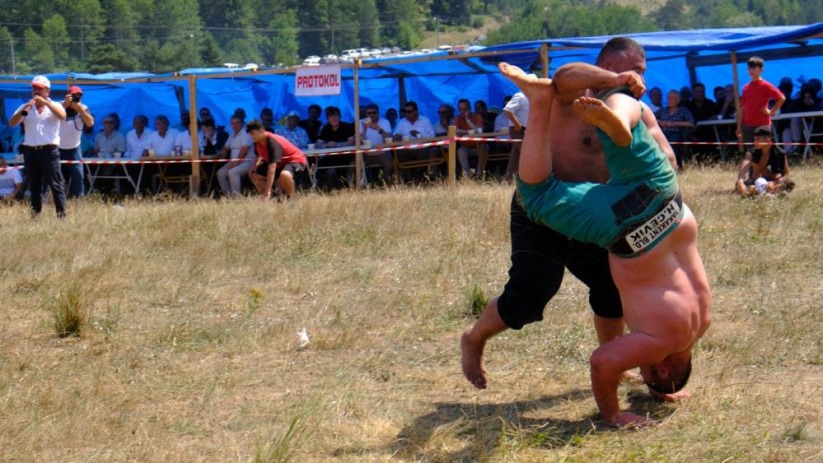 Samsun'da Alaçam Dürtmen Yayla Şenlikleri'nde başpehlivan Fatih Kanbur