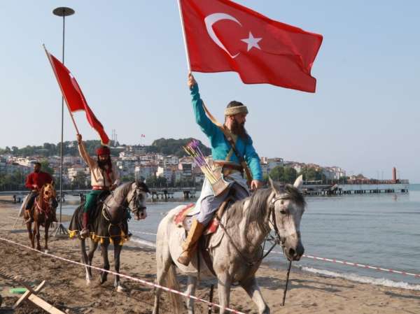 Ünye'de atlı gösteriler heyecanı yaşandı