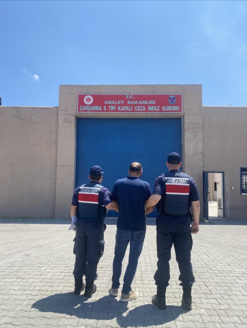 Samsun'da 10 yıl hapis cezası ile aranan şahıs jandarma ekiplerince yakalandı
